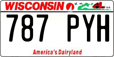 WI license plate 787PYH