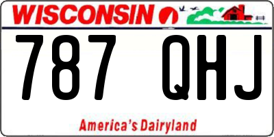 WI license plate 787QHJ