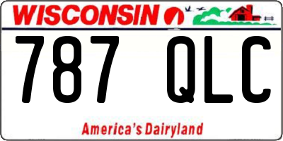 WI license plate 787QLC