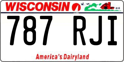 WI license plate 787RJI