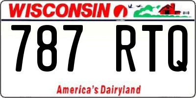 WI license plate 787RTQ