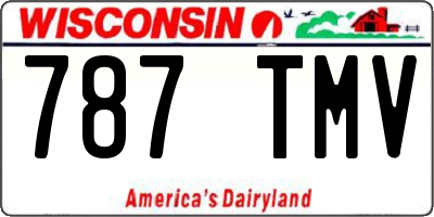 WI license plate 787TMV
