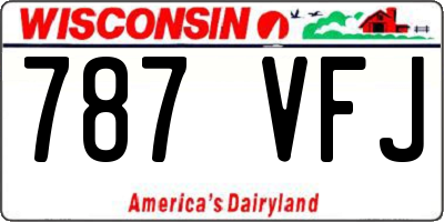 WI license plate 787VFJ