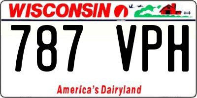 WI license plate 787VPH