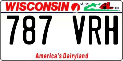 WI license plate 787VRH