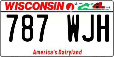 WI license plate 787WJH