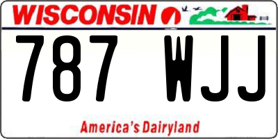 WI license plate 787WJJ