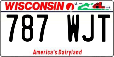 WI license plate 787WJT