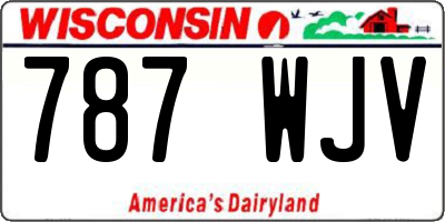 WI license plate 787WJV