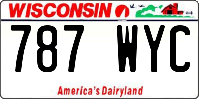 WI license plate 787WYC