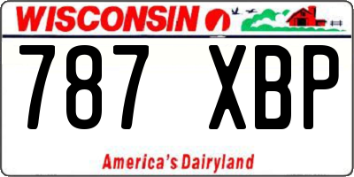 WI license plate 787XBP