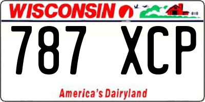 WI license plate 787XCP