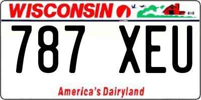 WI license plate 787XEU