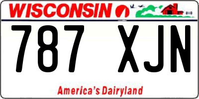 WI license plate 787XJN