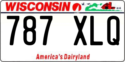 WI license plate 787XLQ