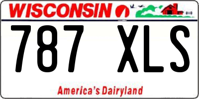 WI license plate 787XLS