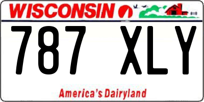 WI license plate 787XLY
