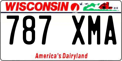 WI license plate 787XMA