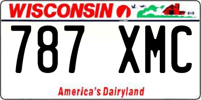 WI license plate 787XMC