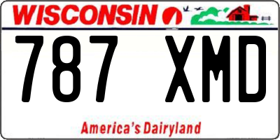 WI license plate 787XMD