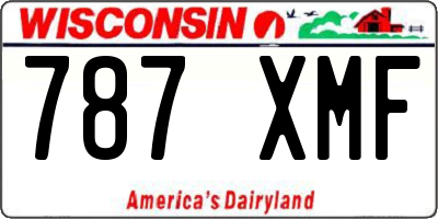 WI license plate 787XMF