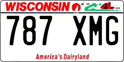WI license plate 787XMG