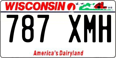 WI license plate 787XMH