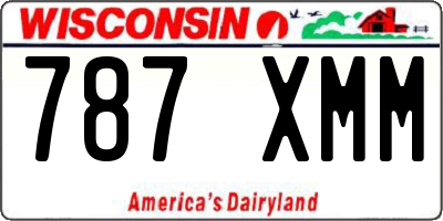 WI license plate 787XMM