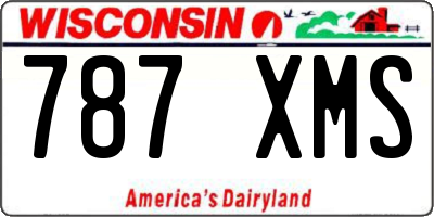 WI license plate 787XMS