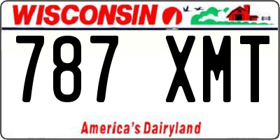 WI license plate 787XMT