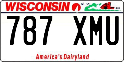 WI license plate 787XMU