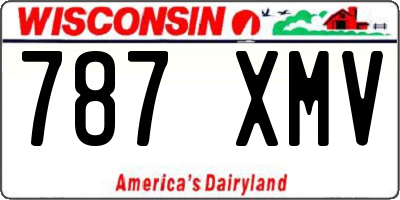 WI license plate 787XMV