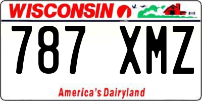 WI license plate 787XMZ
