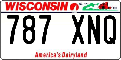 WI license plate 787XNQ