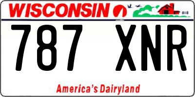 WI license plate 787XNR