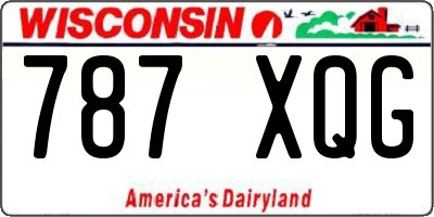 WI license plate 787XQG