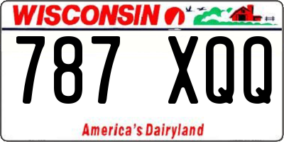 WI license plate 787XQQ