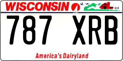 WI license plate 787XRB