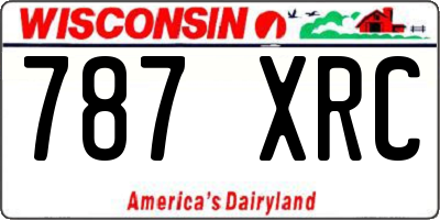 WI license plate 787XRC