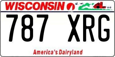 WI license plate 787XRG