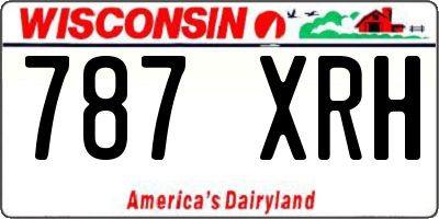 WI license plate 787XRH