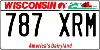 WI license plate 787XRM