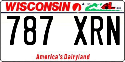 WI license plate 787XRN
