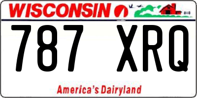 WI license plate 787XRQ