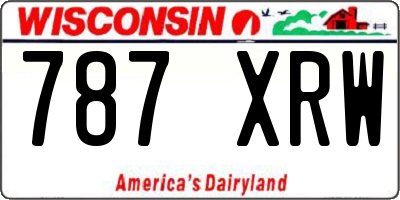 WI license plate 787XRW