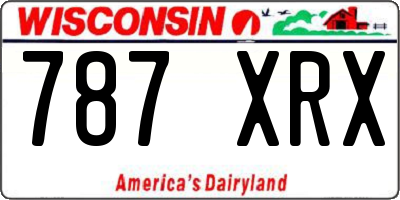 WI license plate 787XRX