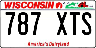 WI license plate 787XTS