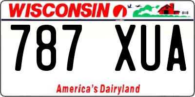 WI license plate 787XUA