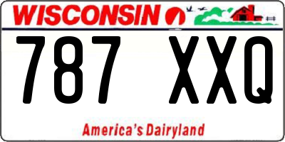 WI license plate 787XXQ