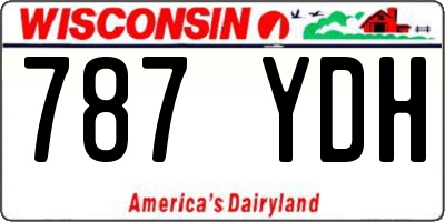 WI license plate 787YDH